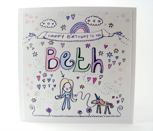 Birthday card for Beth