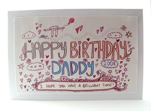 Birthday card for Daddy