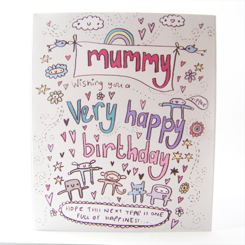 Birthday card for mummy