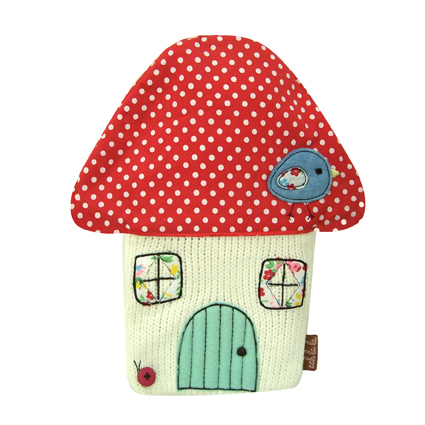 Ooh La La mushroom hot water bottle