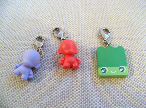 Munny and Zippit zipper pulls