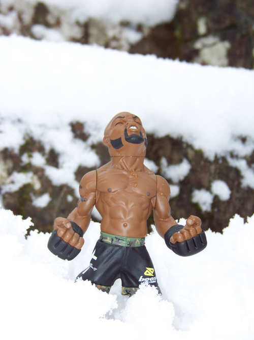 UFC Rampage Jackson in the snow