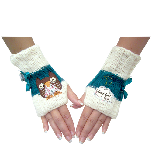 Sugar Coated Owl mittens