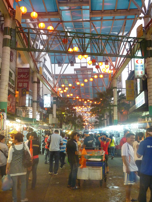 A night market in Kuala Lumpur