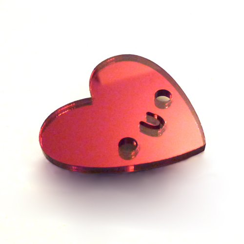 Doodllery heart brooch