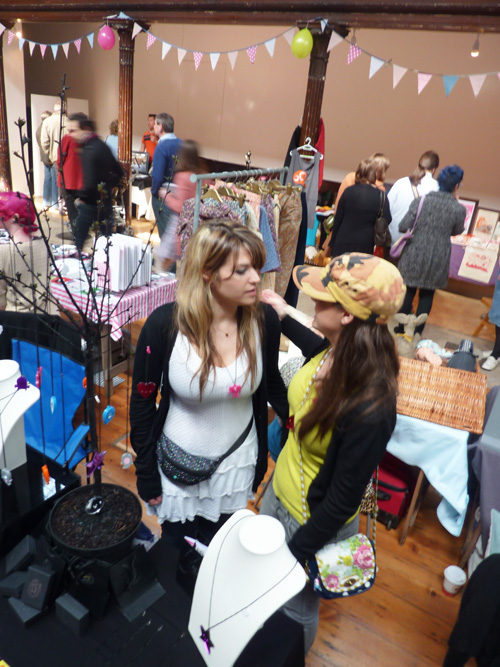 Chatting to my sister at Craftaganza