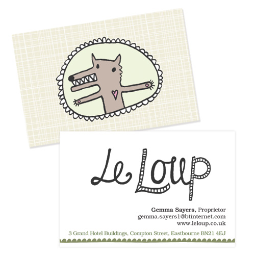 Le Loup shop business card